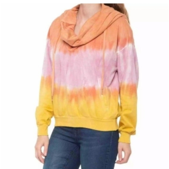 NWT Young Fabulous & Broke cowl hooded sweatshirt. - Picture 1 of 16